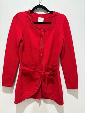 Posse Sabrina Knit Cardigan In Red Size Small